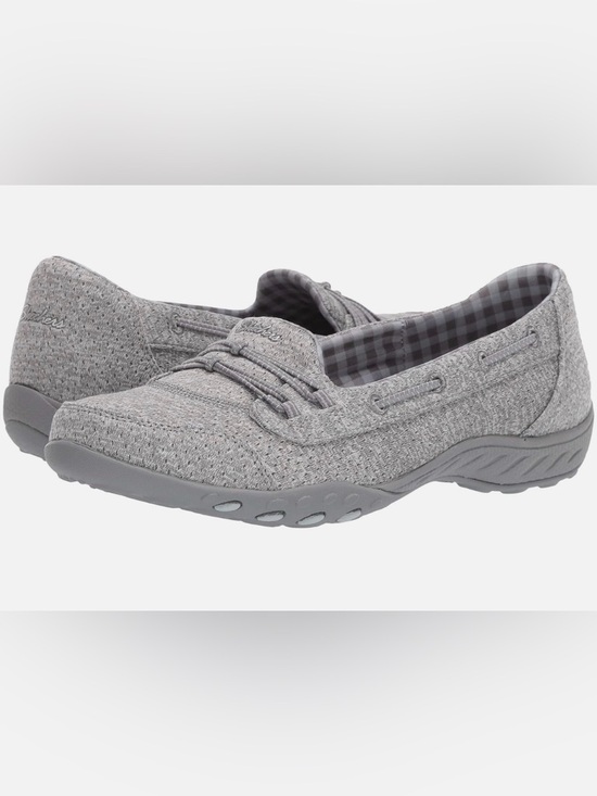 Skechers Shoes - Skechers Women's Gray Knit Slip-On Loafer SZ 6.5